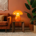 Lampe de table champignon orange iconique des années 70 pour déco rétro-chic Ambre & Volute
