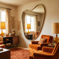 Miroir mural aux bords ondulés style vintage pour une décoration d'intérieur unique Ambre & Volute